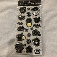 Brand New Sanrio Monotone Stone Pompompurin Sticker Sheet