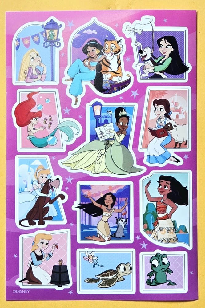 Disney, Princess Sticker Single Sheet