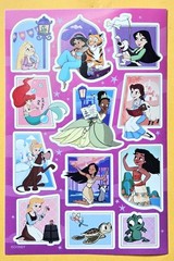 Disney, Princess Sticker Single Sheet