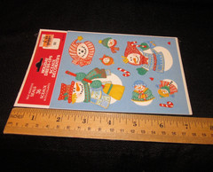 Eureka «Holiday Dress-Ups Snowman Stickers» Christmas 4 Sheets Vintage Sealed
