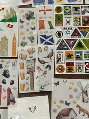 Vintage Creative Memories Travel Adventure London Fiesta Dimensional Stickers
