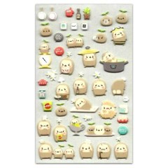 CUTE GAMJA STICKERS Korean Potato Food Puffy Vinyl Sticker Sheet Craft Scrapbook