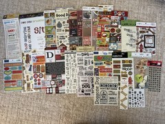 Lot Of 23 Sheets Assorted Dog Puppy Themed Scrapbooking Stickers Die Cut Crafts