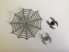 Web and Spider Halloween Web #2 Die Cut Embellishments 5 sets Scrapbook Cards