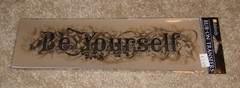 Daisy D’s Scrapbook Rub-On Transfers ~ Be Yourself…..3×10 Title sheet.