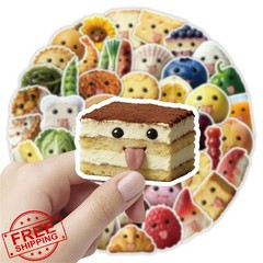 Flurendo 55Pcs Cookie Stickers Colourful-E4