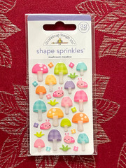 YOU CHOOSE – DOODLEBUG SHAPE SPRINKLES 3D STICKERS – HARD TO FIND & RETIRED