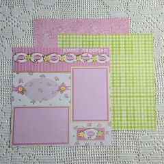 Sweet Cutie Pie 12×12 Handmade Scrapbook Kit by DMD and Others