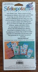 Vtg Stickopotamus Binder Stickers Pool Summer Vacation Scrapbooking Journal S65