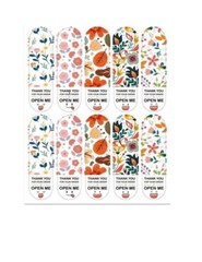 100PCS Flower Print Gift Sticker Cute Thank You For Your Order Gift Box Seal