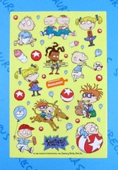 Rugrats Sticker Sheet Yellow Background Viacom American Greetings
