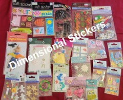 Huge Lot Vintage Regular & DIMENSIONAL Stickers Disney Sandylion Jolees 6+ Lbs