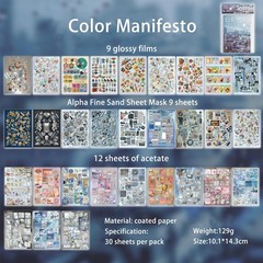 Vintage Sticker Books 1600+ Pcs (2 – Glossy/Matte/Textured Retro Y2K Scrapbook