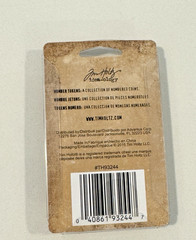 Tim Holz Idea-Ology Metal Number Tokens .75″ 31/Pkg Nickel TH93244 NEW