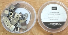 Stampin’ Up! Galvanized Clips Metal Paper Clips 24 Pc 3/4 x 3/8 in