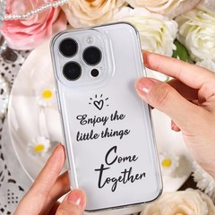 50Pcs Motivational Transparent Quote Stickers for Scrapbooking Aesthetic Black