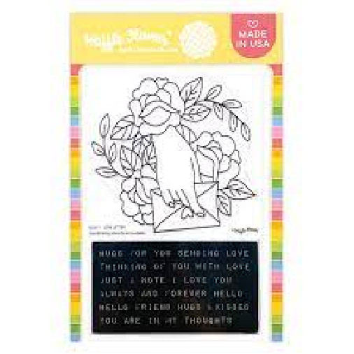 Waffle Flower Acrylic Stamp LOVE LETTER