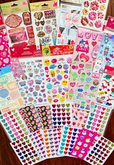 Themed Valentine’s Love Lot, 581 Stickers School Party Cards Kids Teens Teachers