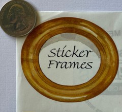 GOLD FRAMES Stickers(4pc) Frances Meyer•Household •Family•Portrait ￼•Decorative•