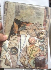100pc Vintage Junk Journaling Supplies Theme: Post Card, Travel & Ticketing