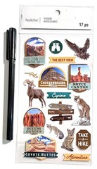 National Parks Bryce Stickers Scrapbooking Card Journal Planner Recollections