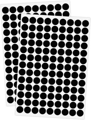 2340 PCS Black Dot Stickers 1/2″ Round Circle Yard Garage Sale Price Stickers Co
