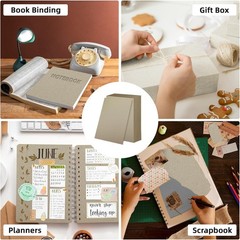 25 Sheets 12.5×10″ Book Board 2 mm 80 PT for Book Binding Thick Grey Board for B