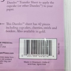 Dazzles Sticker Sheet Hey Cupcake Stickers Scrapbooking Paper Crafts