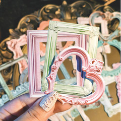 100 Pcs Vintage Frame Decorative Stickers – Scrapbooking Supplies for Planners,