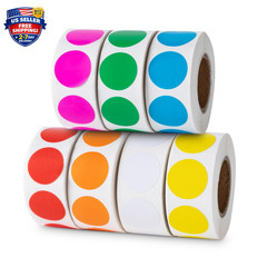 3500 Pcs Colored Dot Stickers, 3/4″ Label Sticker round Color Coding Labels