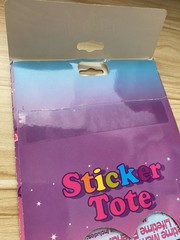 Lisa Frank Panda Painter Sticker Tote