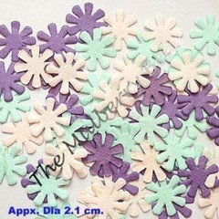 60 Flowers mulberry paper Flower diecuts Baby babies Shower Invitations cards