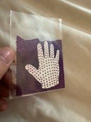 Vintage 1980’s Textured Michael Jackson One Hand Glove Scrapbooking Sticker