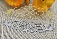 Vintage Page Flourish Scrolling Text Break Fancy Line Art Die Cut Cutting Dies
