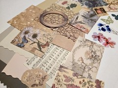 Scrapbook Pages Kit Ephemera Papers Images Stickers Frames Junk Journal Cards