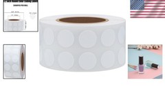 Versatile 2000-Pack White Circle Stickers – Writable, Strong Adhesive Labels