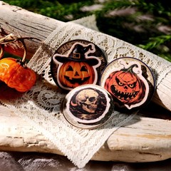 66 pcs Halloween PVC Waterproof Matte Surface Paper Sticker Scrapbook Craft