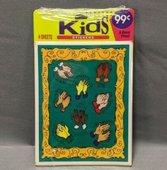 Ambassador Hallmark Kids Stickers 4 Sheets Decoration Party Favor New Sealed