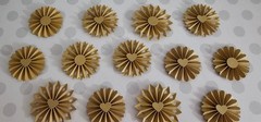 Kraft Paper Rosettes | Kraft Rosette Set | Neutral Flowers | Paper Flowers