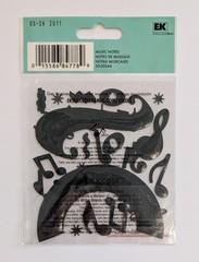 Jolee’s Black & Silver Music Notes Scrapbooking Stickers