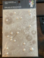 Imaginisce Bazzill Rub-Ons and Rhinestones Lot Of 6 Pkgs All Different NEW!
