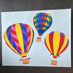 *Mrs. Grossman’s Large Stickers Hot Air Balloons 1/2 Sheets Yellow