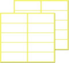 300 Pieces – White Sticky Labels to Write On, Blank Stick On Adhesive Stickers f