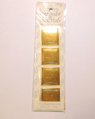Fossler 24 (6 strips of 4) Vintage Envelope Seals ~You Are Invited~ Stickers NIP