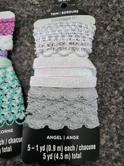 Fabric Ribbon Lot: Princess/Unicorn/Angel Crafting Lot of 3