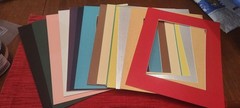 Picture Frame Mats 15 Pack 8×10 for 5×7 Photos Mixed Colors Bevel Cut Art Displa