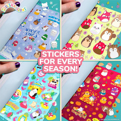Sticker Book with Large and Small Sizes, Kids Stationary for Water Bottle, Noteb