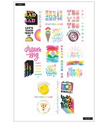 mambiSTICKS Large Sticker Sheets – RADIATE POSITIVITY – 27 pcs