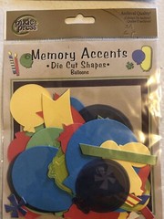Pixie Press Vibrant Tags Mix Coordinated Die Cut Shapes Bright Colors Scrapbook