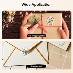 NIIMBOT Label Maker for Thank You Stickers Handmade DIY Round Sealing Labels